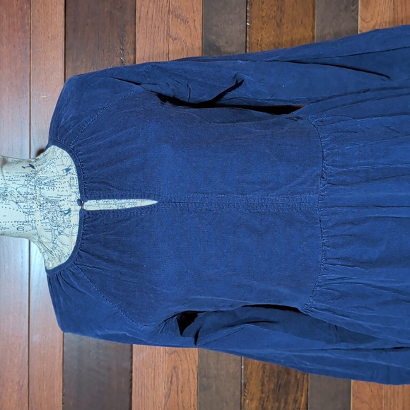 Universal Thread Dark Blue Long Sleeve Chordaroy  Dress - Picture 4 of 10